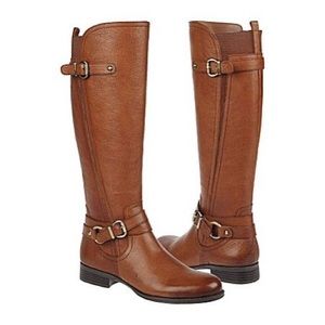 NATURALIZER Juletta brown leather Wide boot 6.5 M